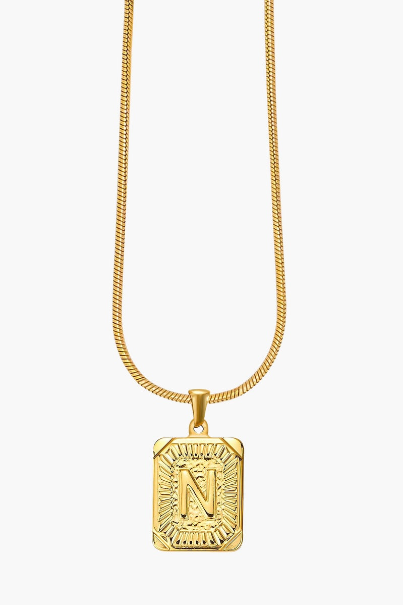 Cape Diablo Golden Glow Initial Necklace