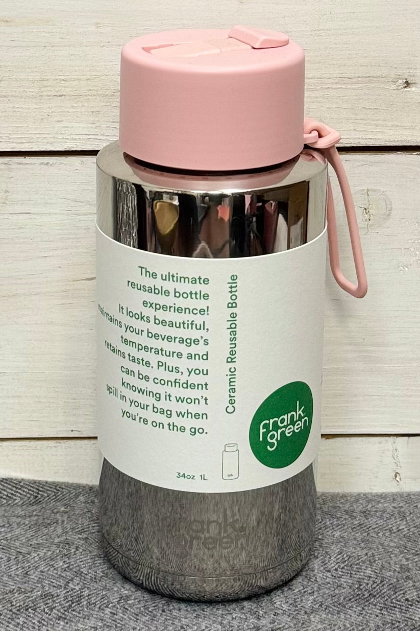 34 oz Limited Edition Frank Green Reusable Bottle with Ceramic Lining- HALF PRICE SUMMER SALE