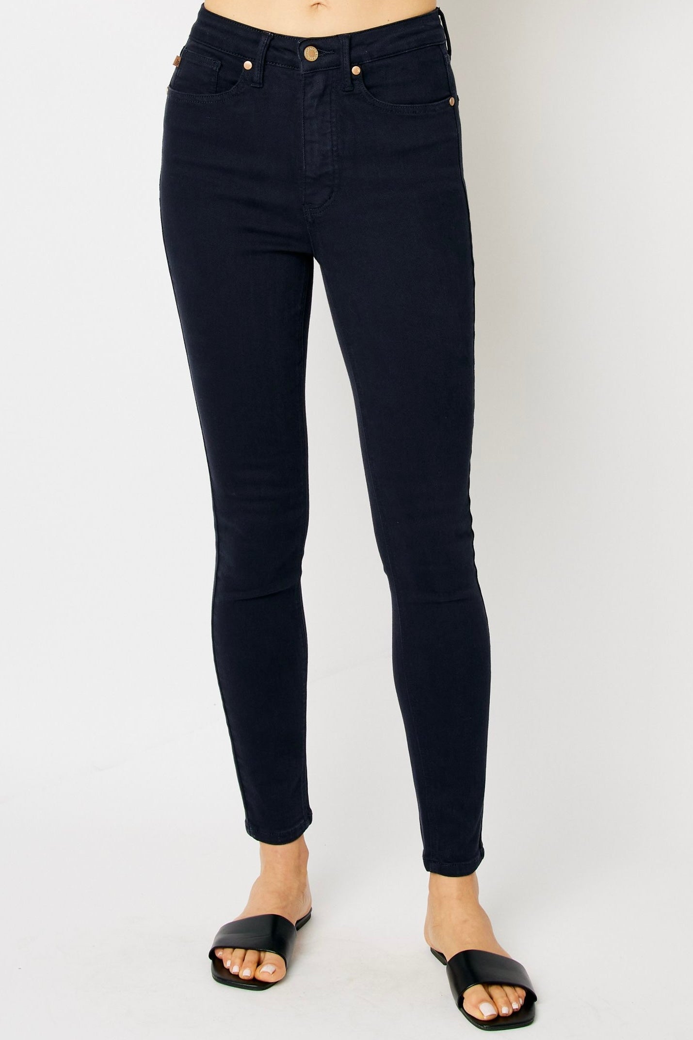 Judy Blue 88791reg Navy High Waisted Tummy Control Garment Dyed Jean