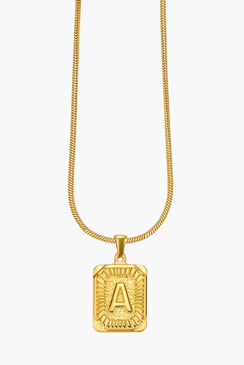 Cape Diablo Golden Glow Initial Necklace