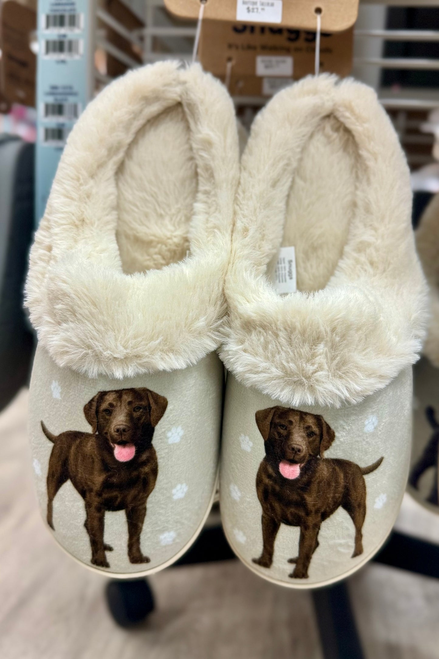 Snuggs Cozy Memory Foam Non-Slip Slippers- Favorite Pet Breeds Edition