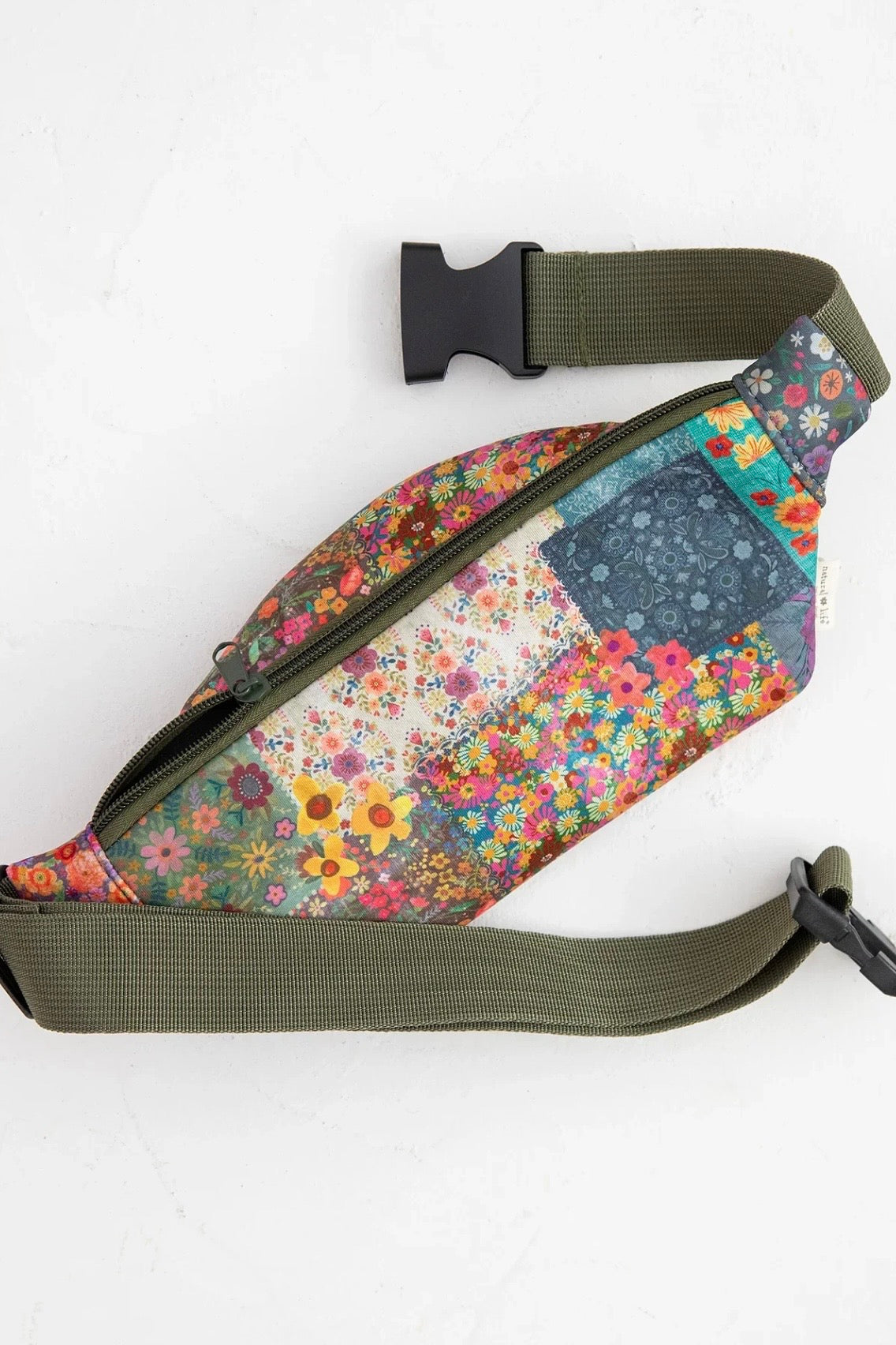 Natural Life Go Anywhere Fanny Pack- Patchwork