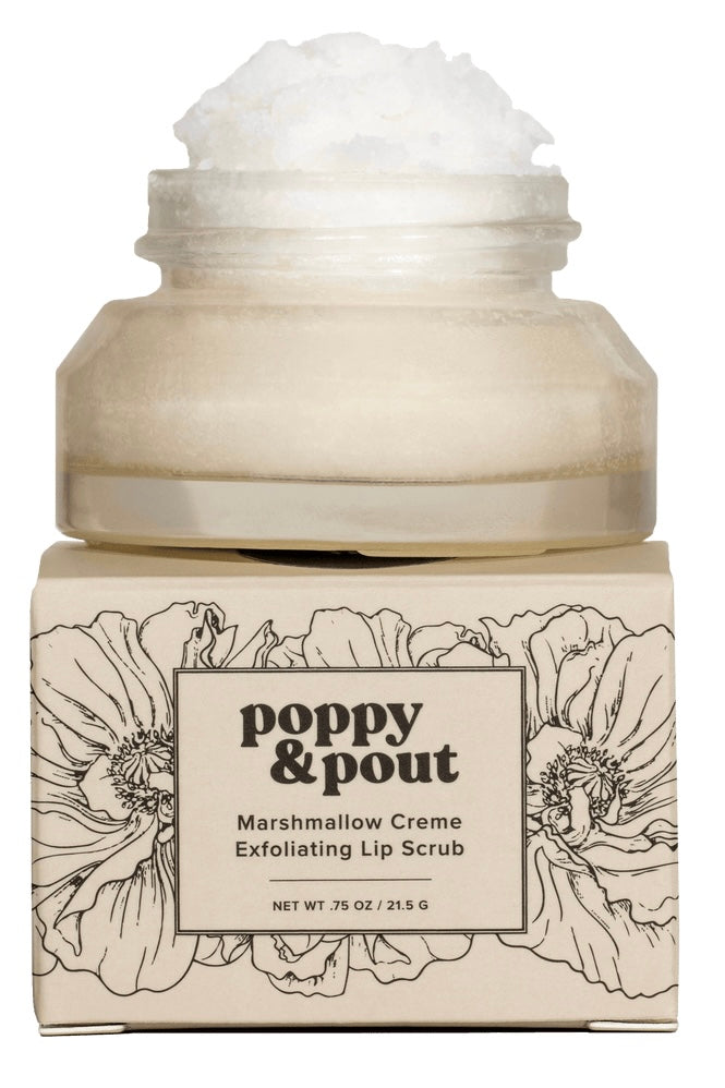 Poppy & Pout Marshmallow Creme Premium Organic Lip Scrub