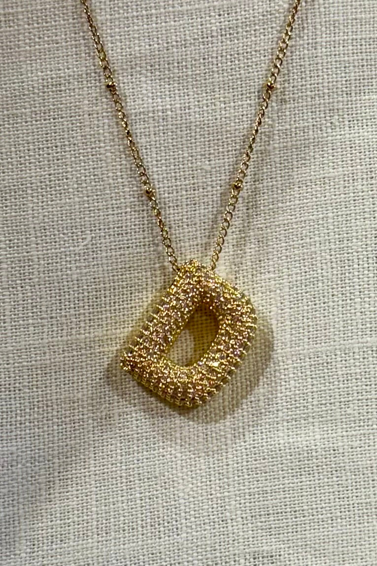 Alex Carol Bubble Letter Necklace