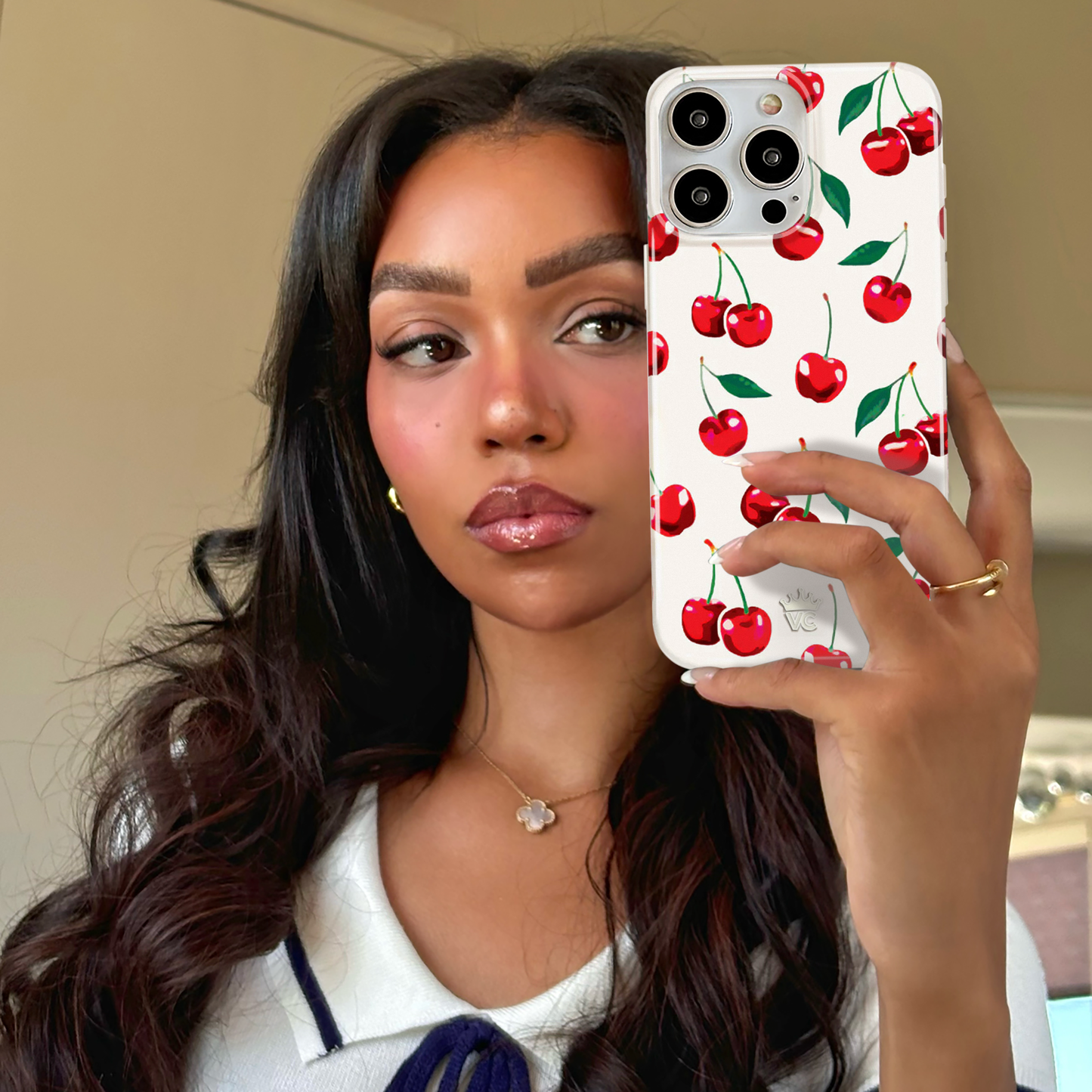 Mon Cheri Cherry MagSafe iPhone 16 Pro Max Case