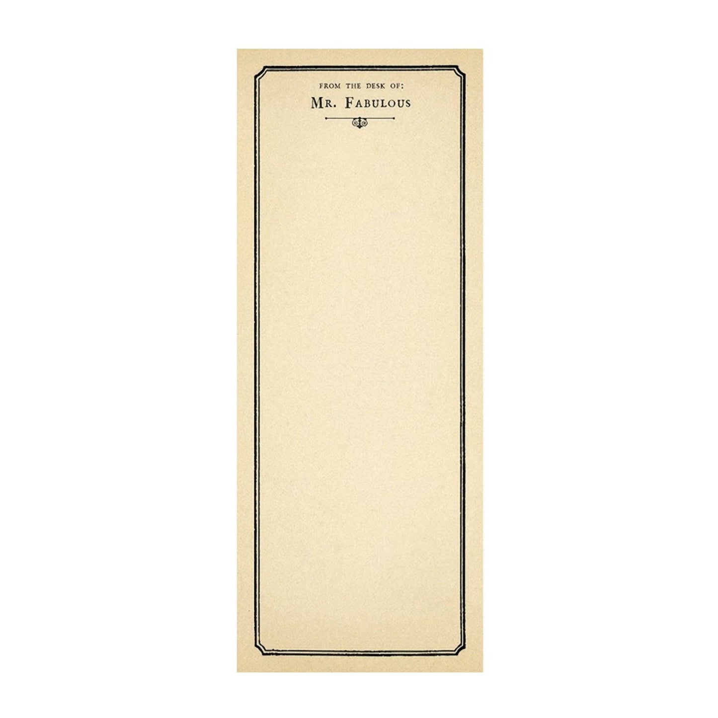 Mr. Fabulous Skinny Notepad by Sugarboo