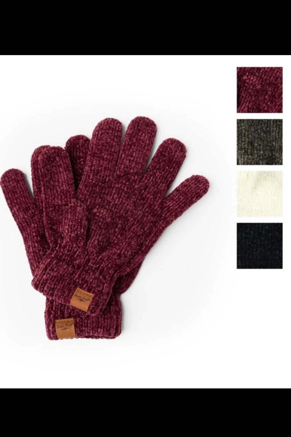 Britt’s Knits Buttery Chenille Beyond Soft Gloves (Choose from 4 colors)