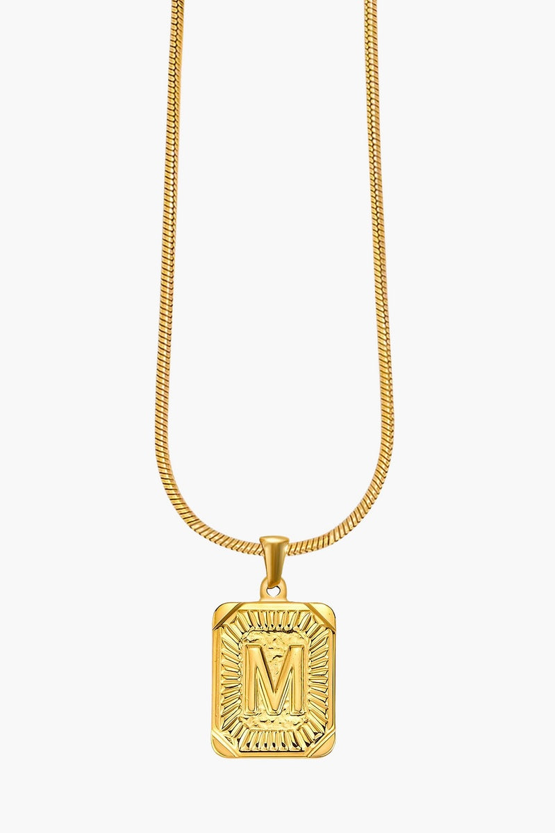 Cape Diablo Golden Glow Initial Necklace