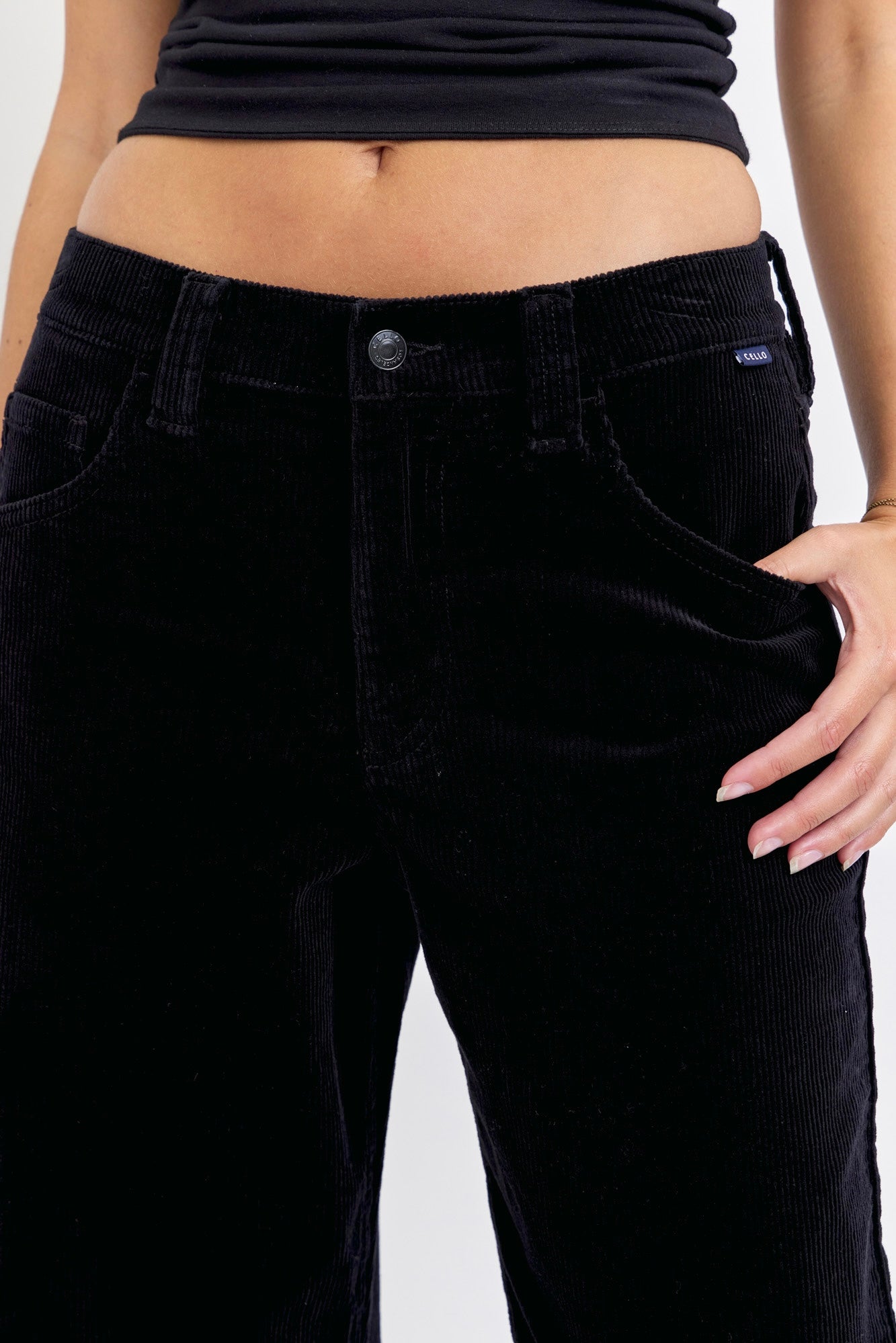 Cello Vintage Corduroy Wide Leg Low Pant