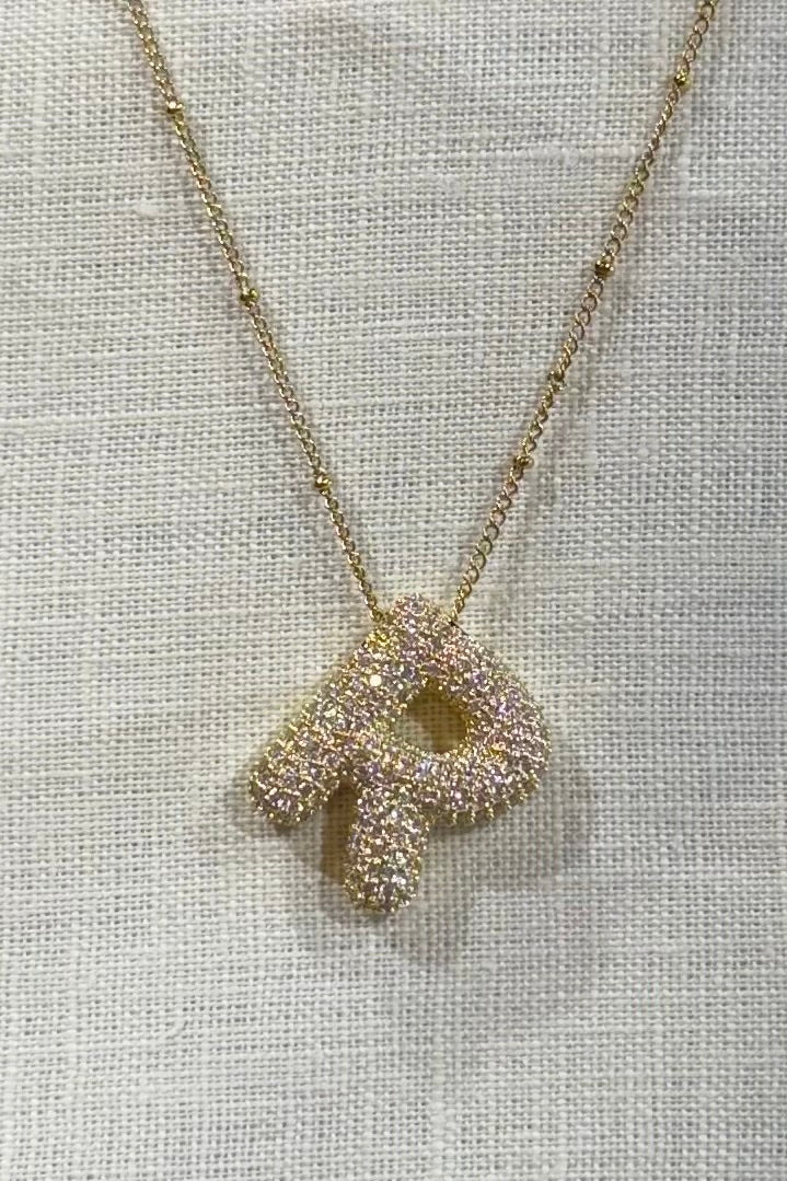Alex Carol Bubble Letter Necklace