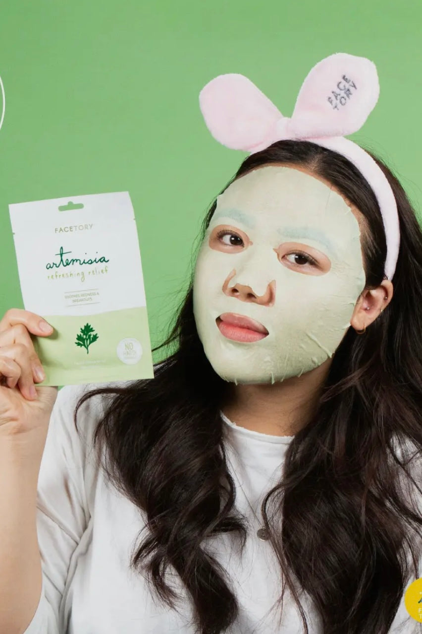 FaceTory Artemisia Refreshing Relief Soothing Sheet Mask - Korean Beauty