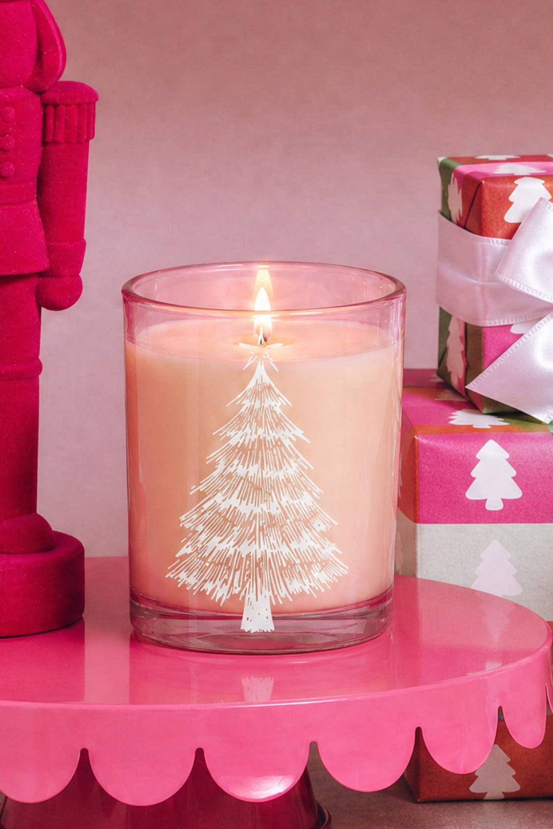 Sweet Grace Pink Tree Soy Candle