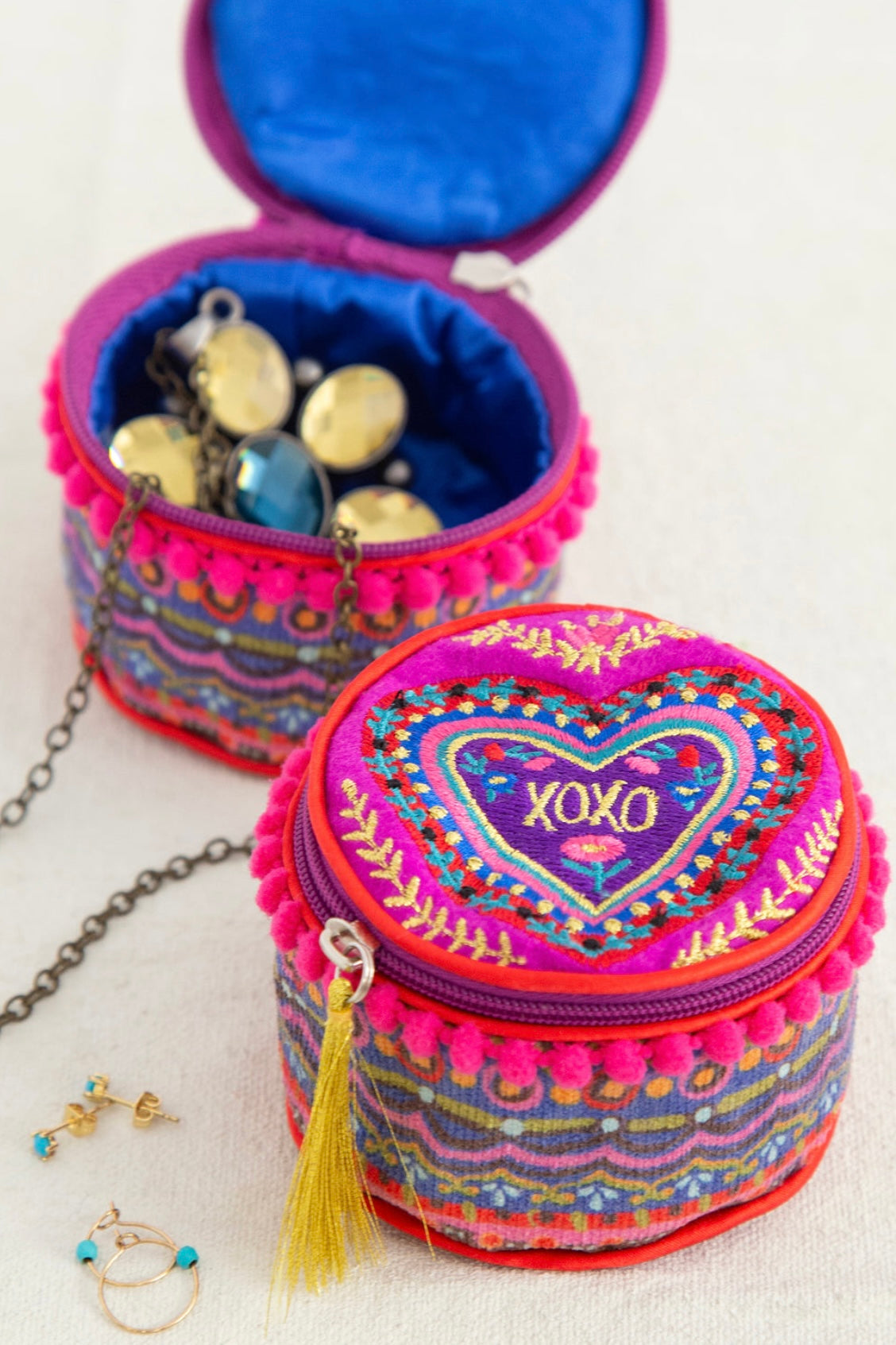 Natural Life Embroidered Jewelry Case- Your choice of 5 designs