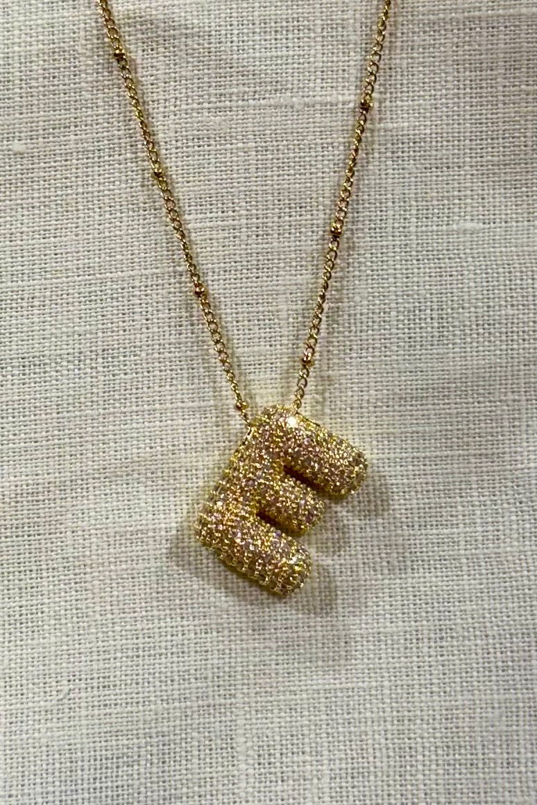 Alex Carol Bubble Letter Necklace