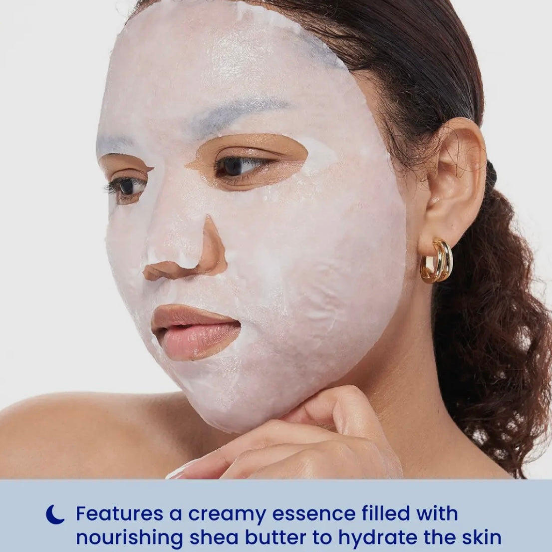 FaceTory Moon Velvet Moisturizing Cream Sheet Mask- Korean Beauty