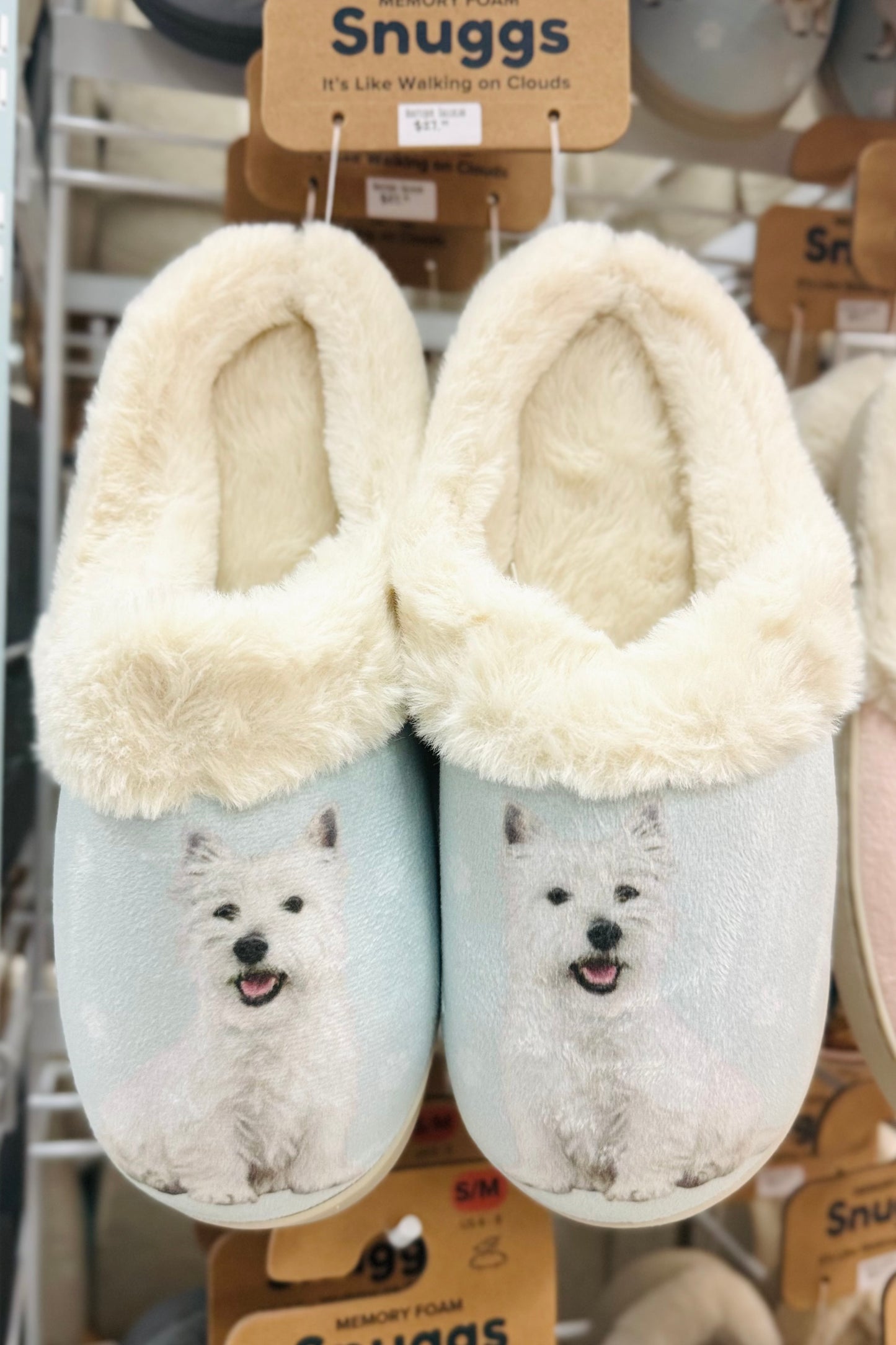 Snuggs Cozy Memory Foam Non-Slip Slippers- Favorite Pet Breeds Edition