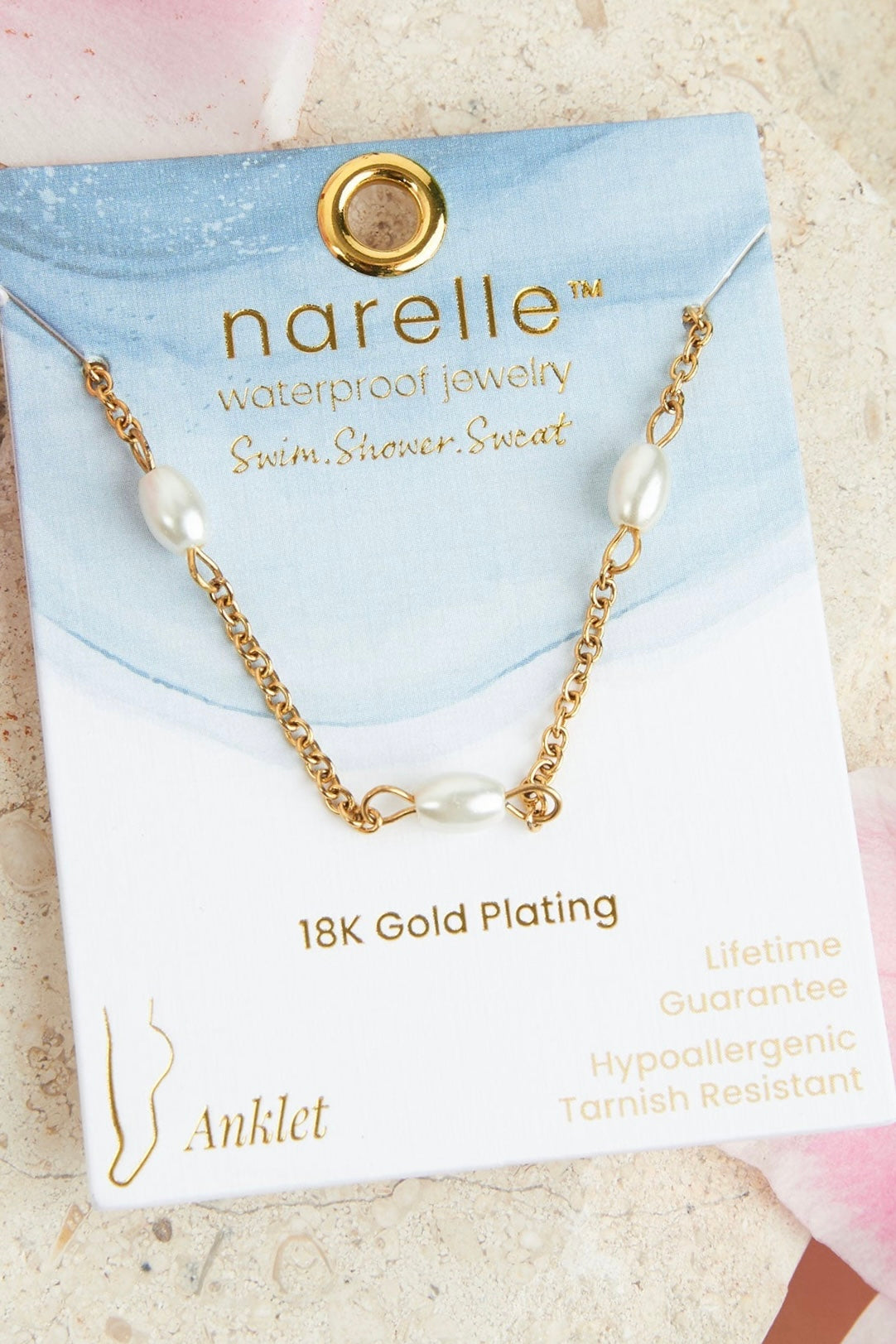 Narelle Waterproof Jewelry- Anklet Collection