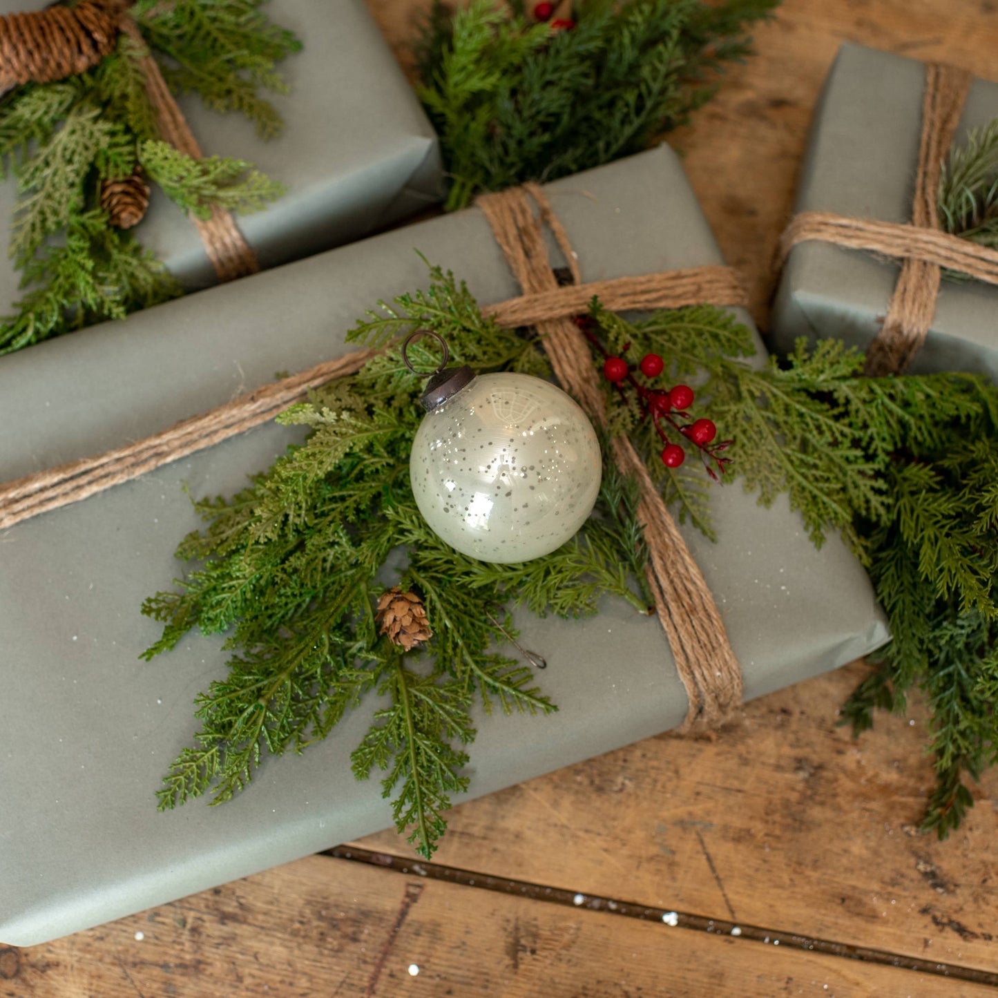 Kugel Ornament 3" White