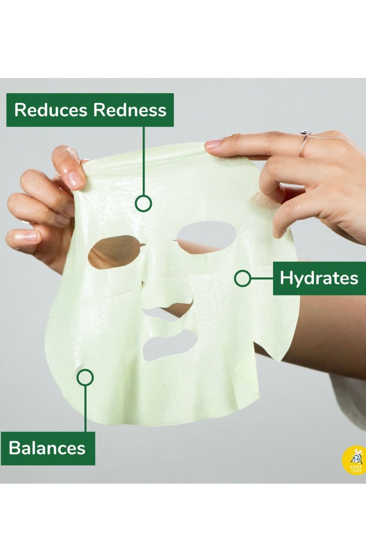 FaceTory Artemisia Refreshing Relief Soothing Sheet Mask - Korean Beauty