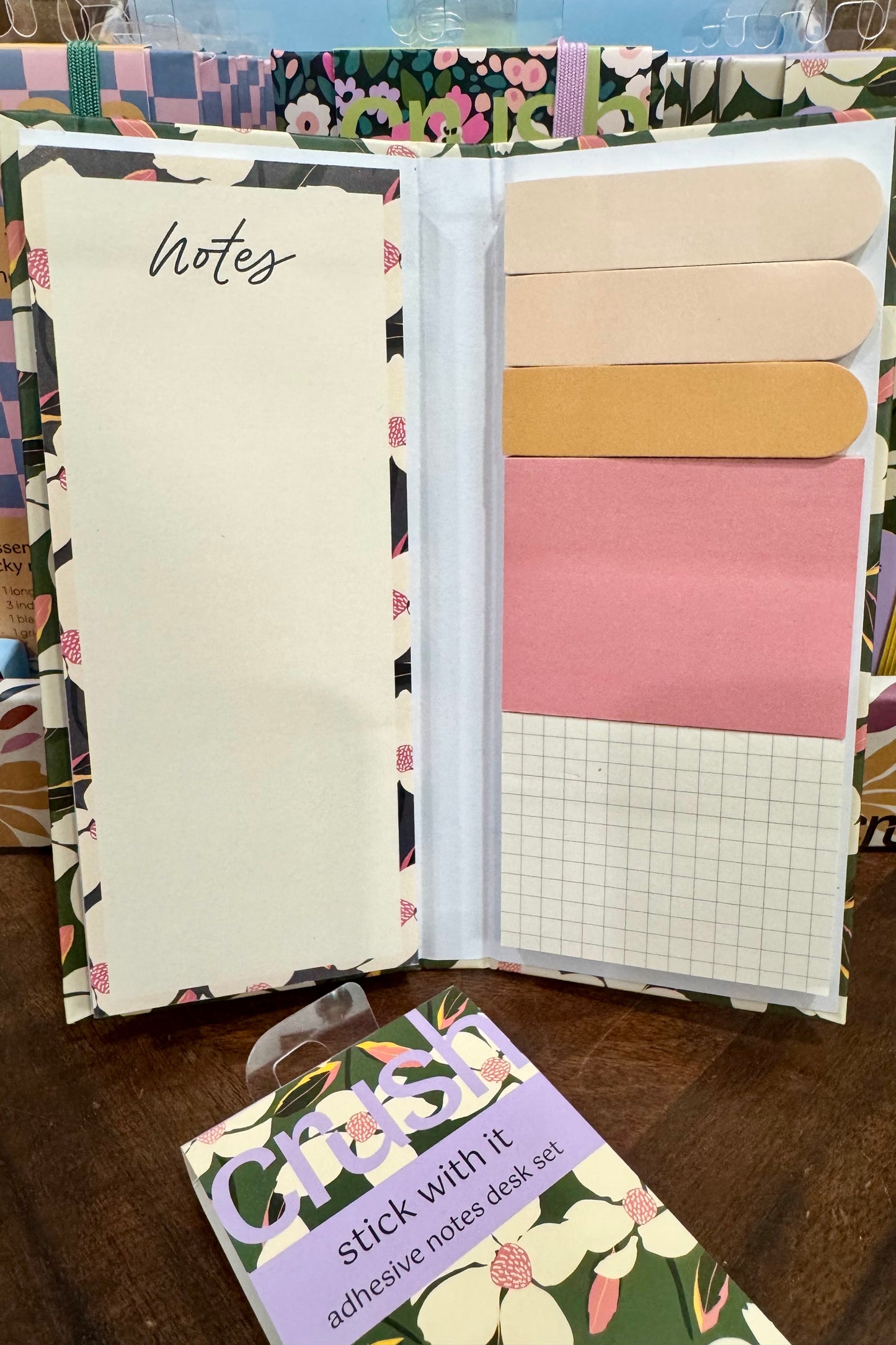 Crush Stick With It Sticky Notes Desk Set