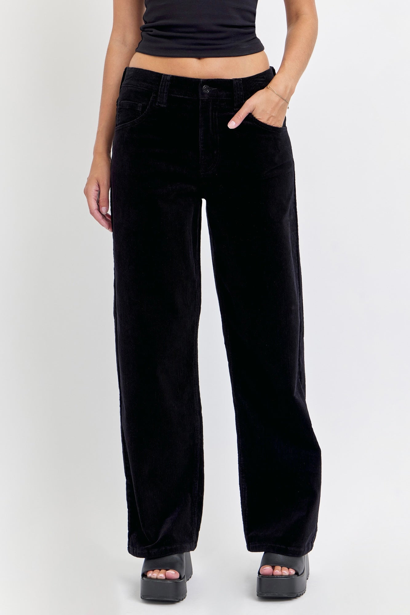 Cello Vintage Corduroy Wide Leg Low Pant