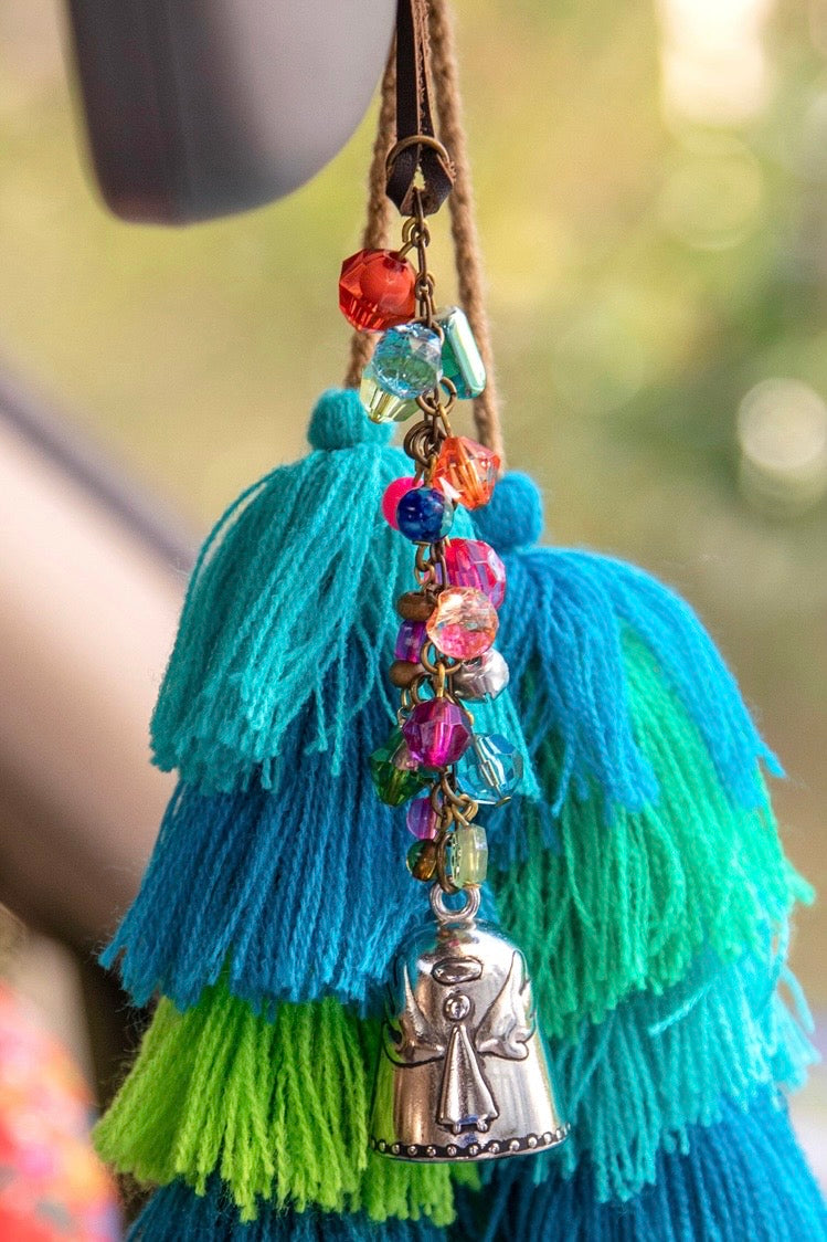 Natural Life Blessing Bell Car Charm
