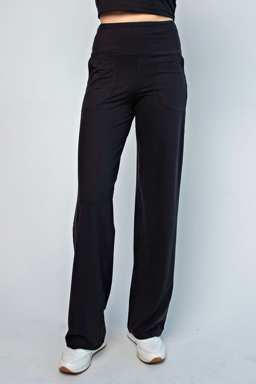 Black Butter Soft Straight Leg Yoga Pants – Boutique Tallulah