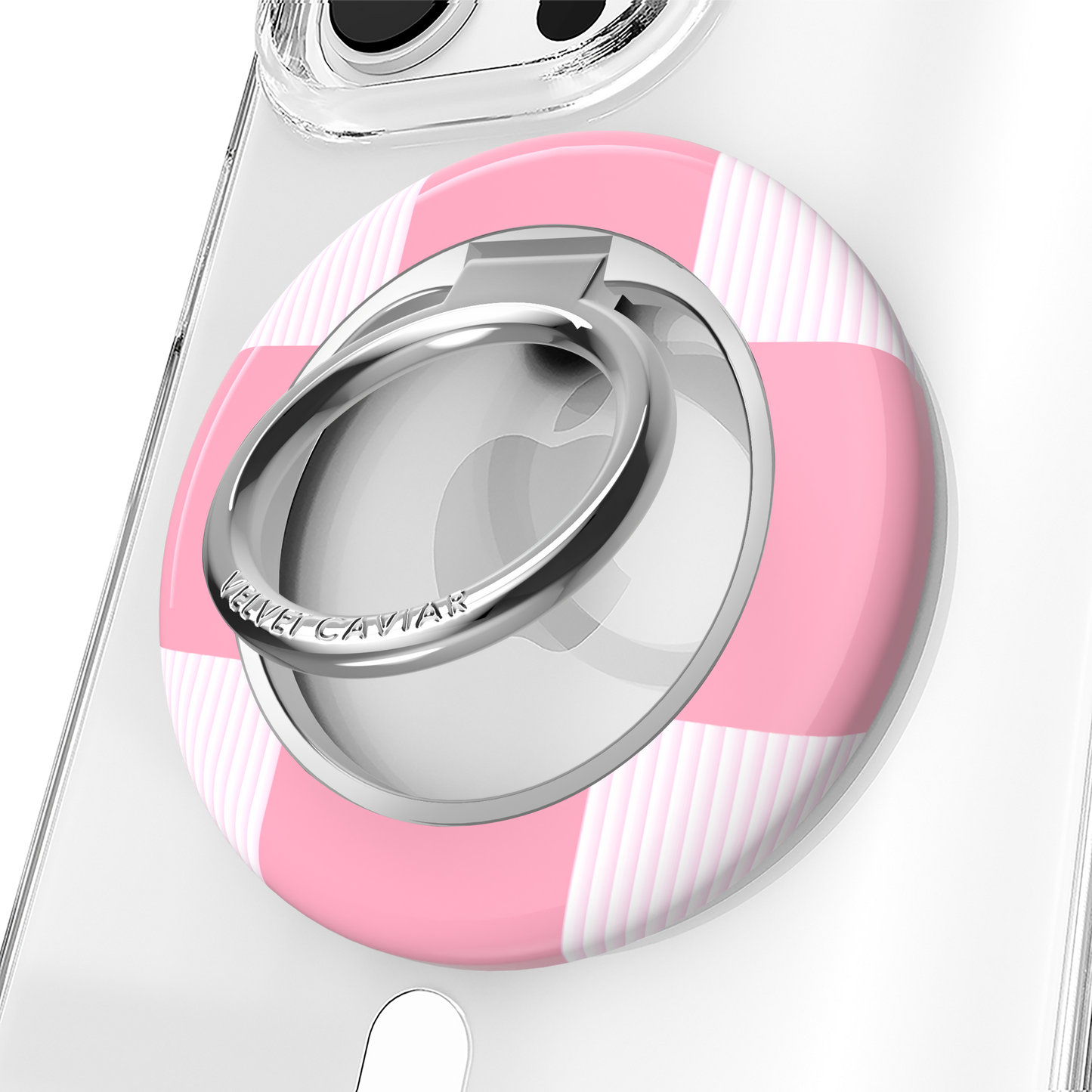 Pink Vibe Checkered MagSafe Grip Ring