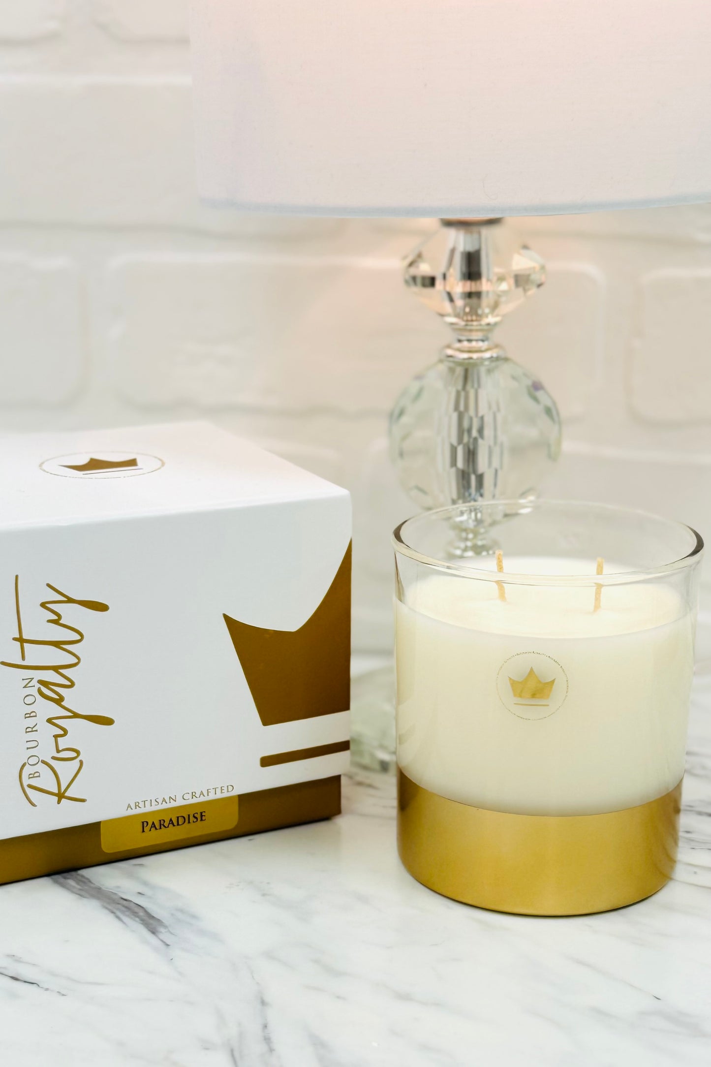Bourbon Royalty 14 ounce Boxed Glass Candle (Choose from 8 Fragrances)