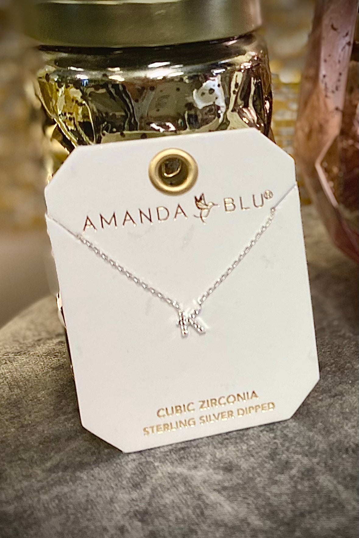 Amanda Blu Initial Necklace in Silver