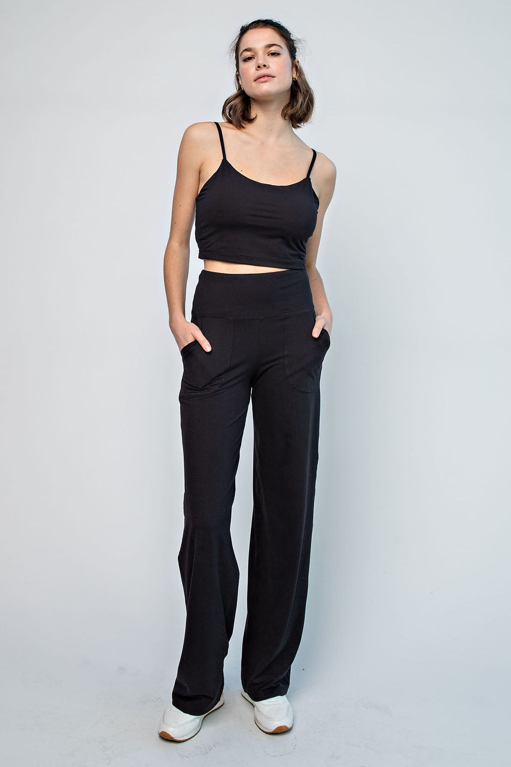 Rae Mode Black Butter Soft Straight Leg Yoga Pants