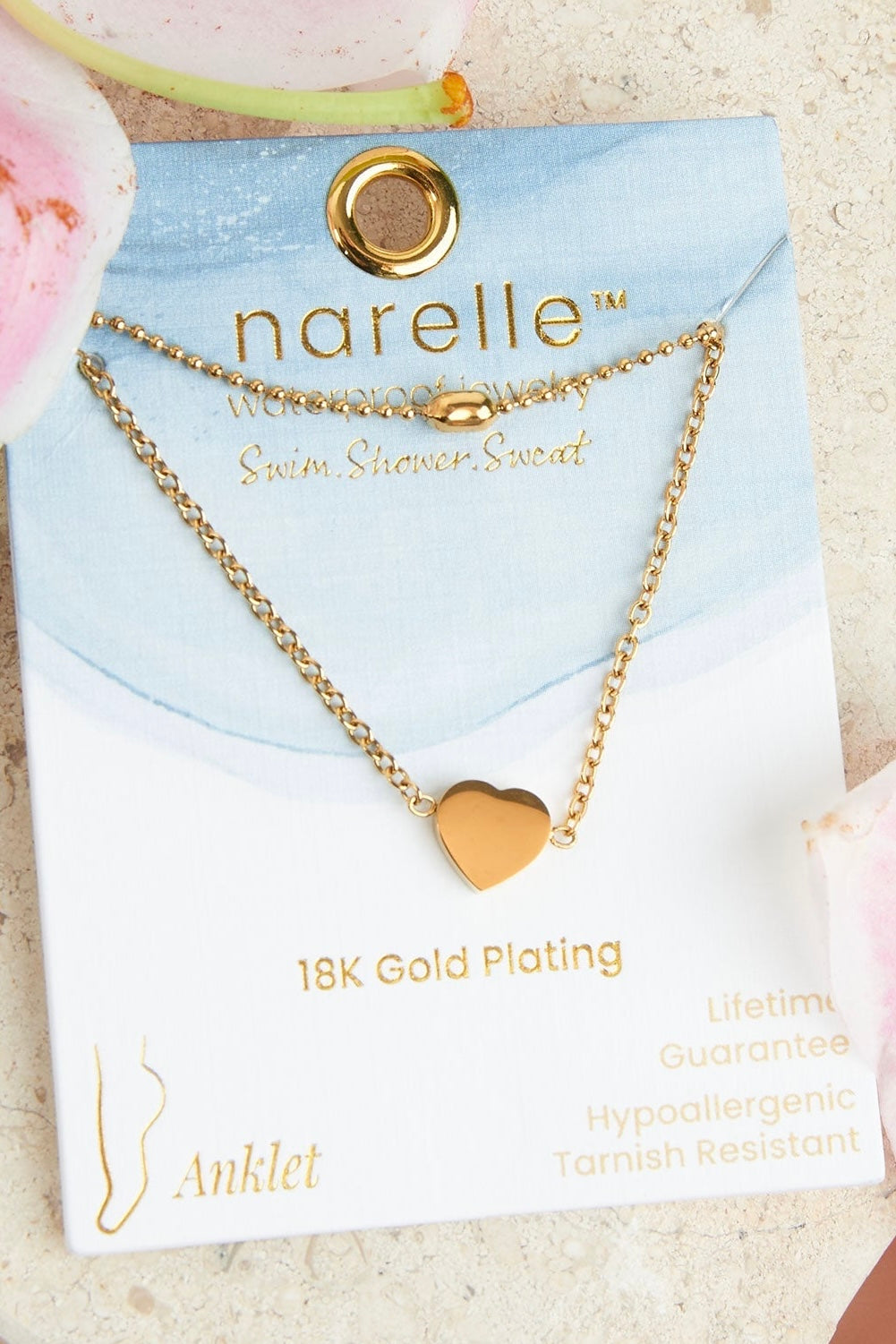 Narelle Waterproof Jewelry- Anklet Collection