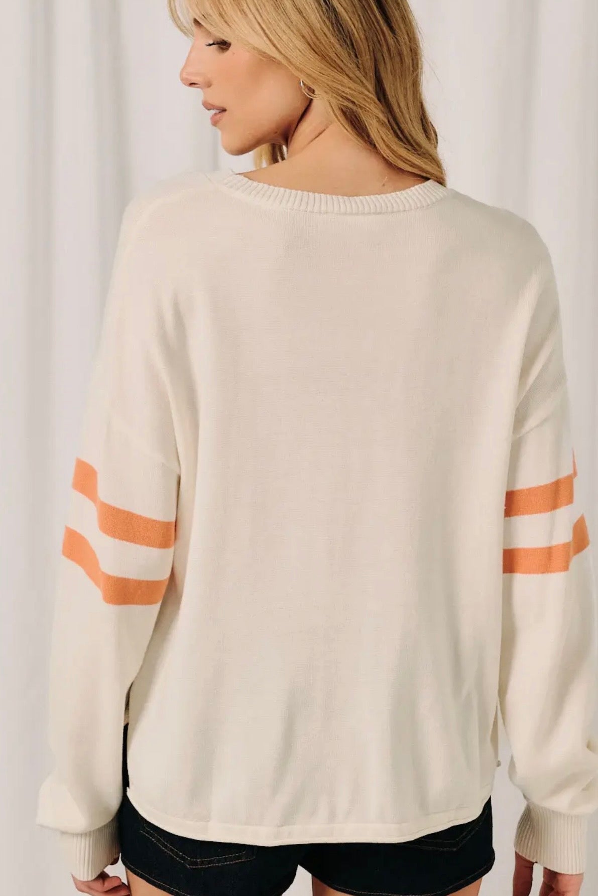 Cream Yoga Dachshund Long Sleeve Lightweight Sweater