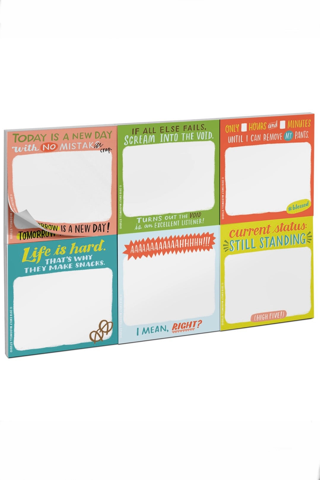 Notes For the Daily Struggle Sticky Note Set by Em & Friends