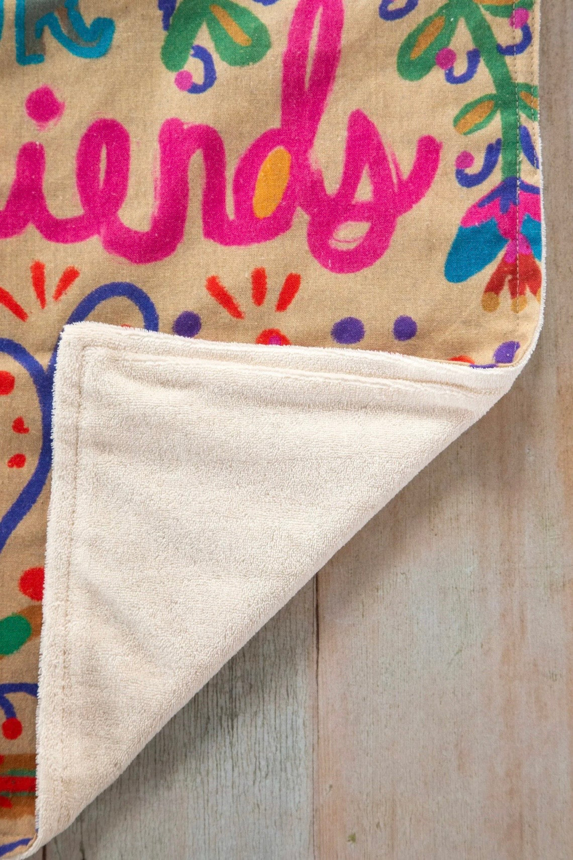 Natural Life Cotton Dish Towel- Thank God for Girlfriends