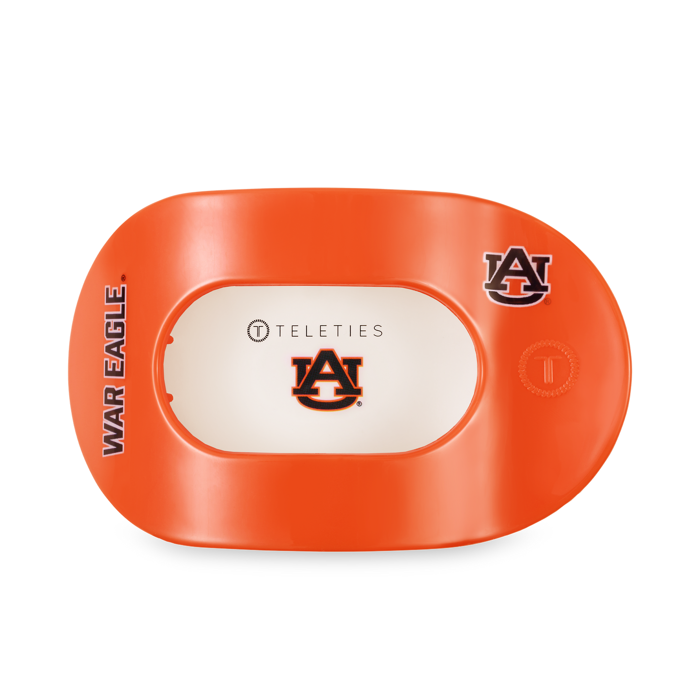 Teleties Flat Round Hair Clip | Large | War Eagle!