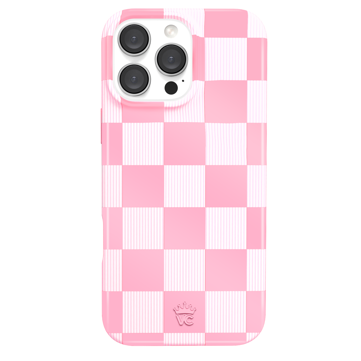 Pink Vibe Checkered MagSafe iPhone 16 Pro Max Case