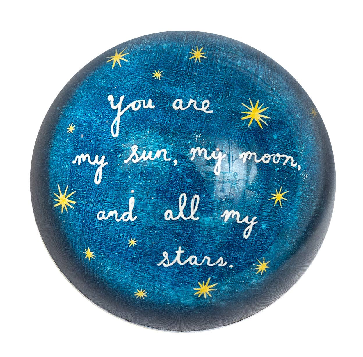 My Sun, My Moon, & All My Stars Paperweight by Sugarboo