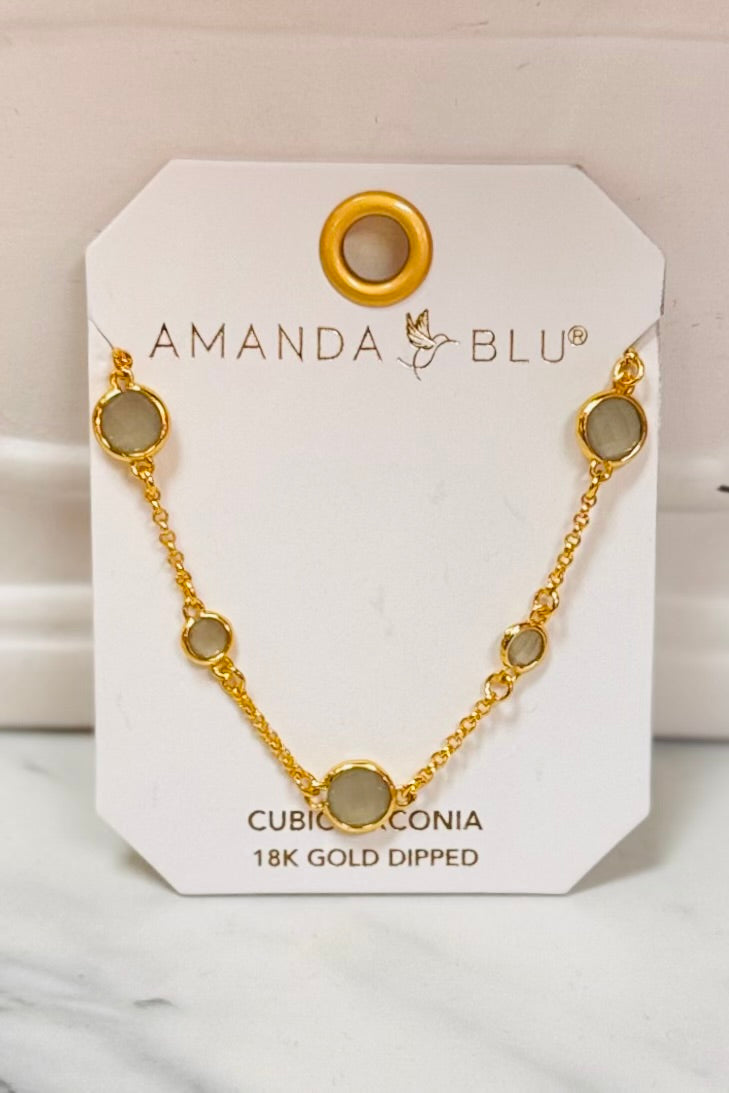 Amanda Blu Faceted CZ Collection in Gold