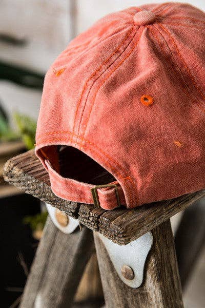 MAMA Mineral Washed Sherpa Baseball Cap in Hot Pink