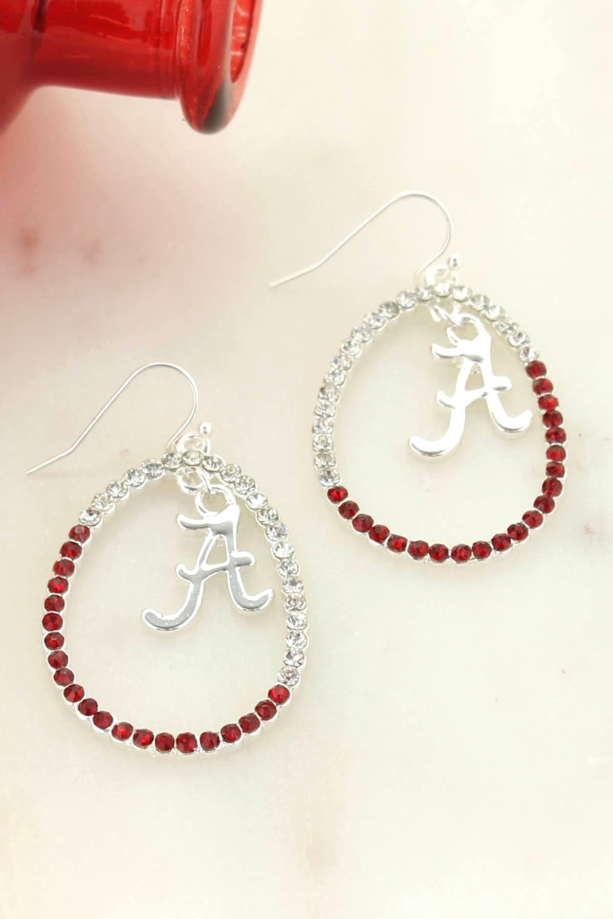 Alabama Crystal Loop Earrings