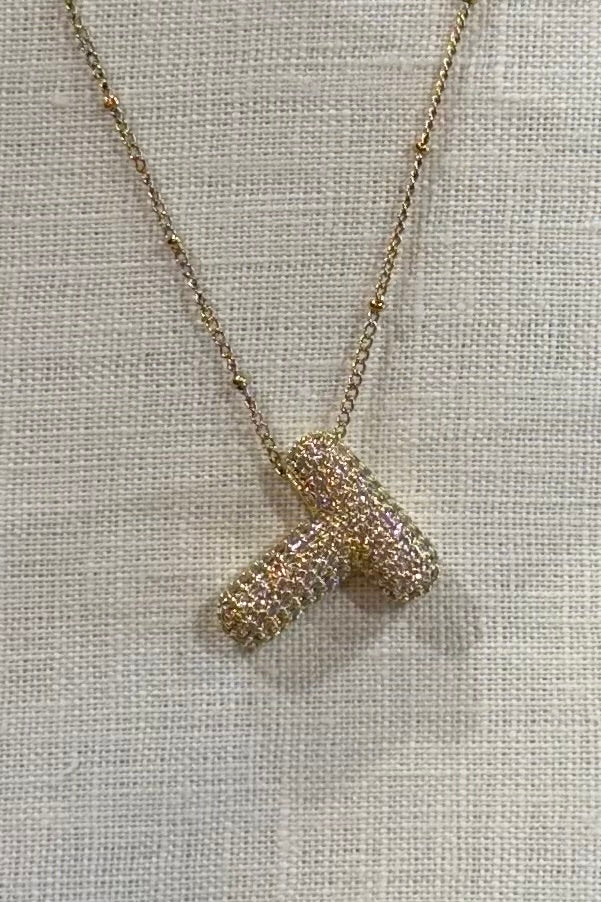 Alex Carol Bubble Letter Necklace
