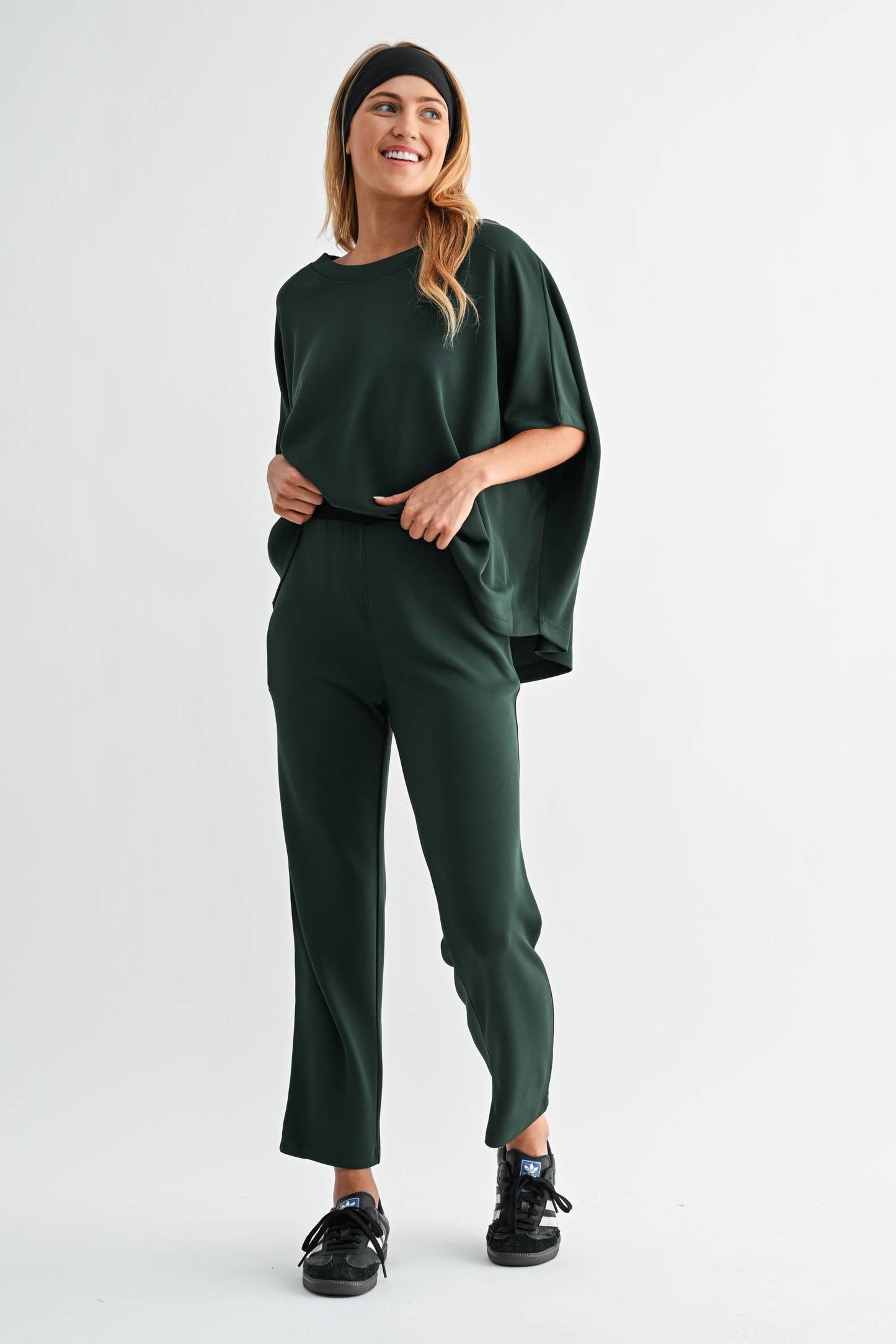 Ash Grey Soft Drape Laguna Cropped Pants