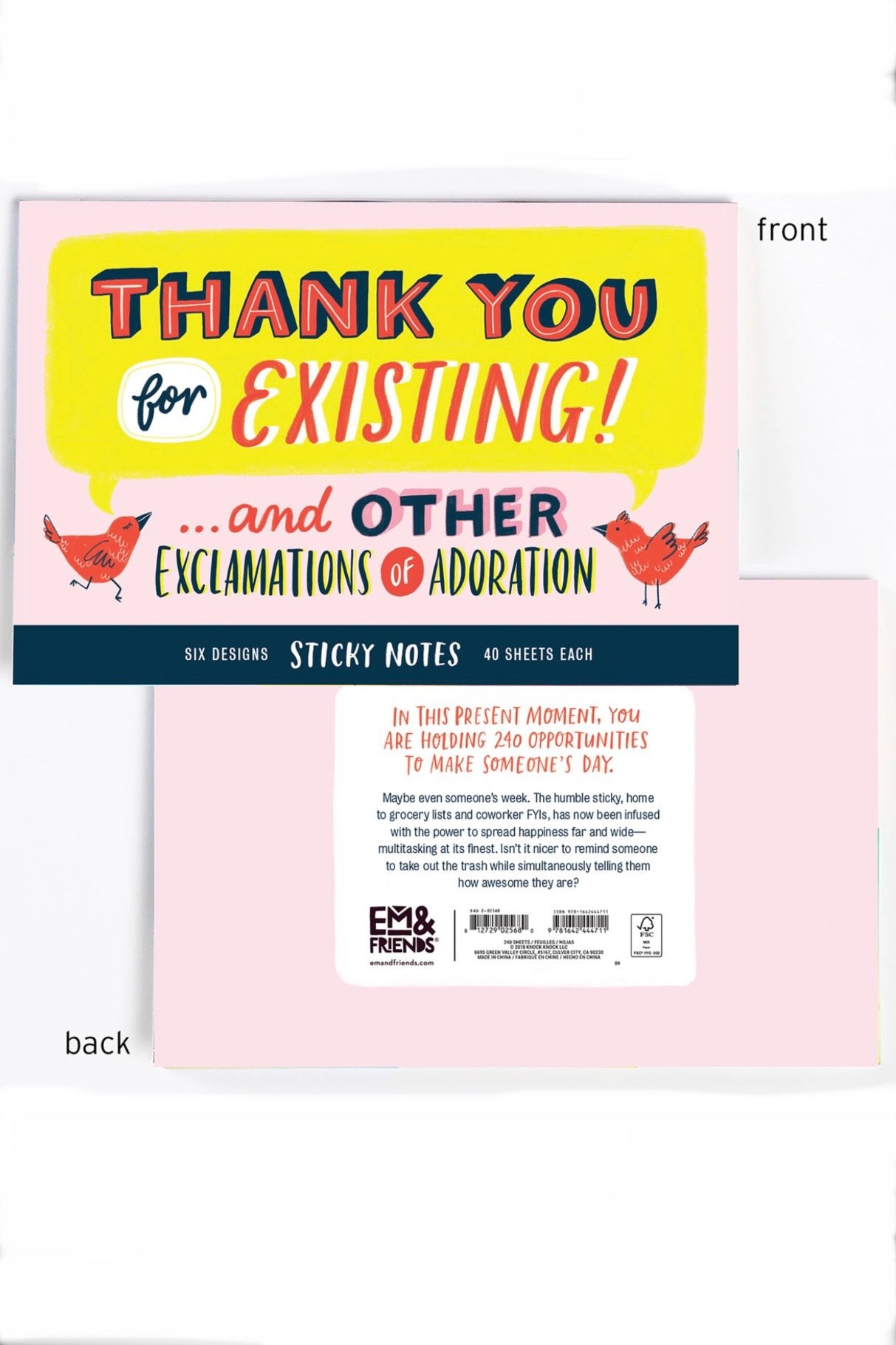 Thank You For Existing Sticky Note Set by Em & Friends
