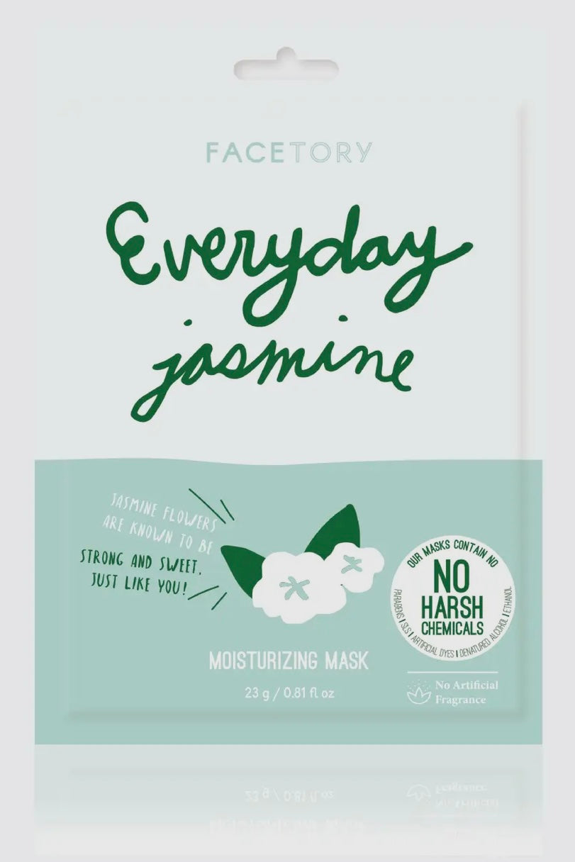 FaceTory Everyday Jasmine Moisturizing Sheet Mask- Korean Beauty