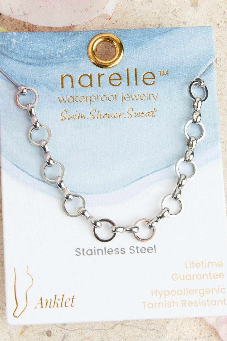 Narelle Waterproof Jewelry- Anklet Collection