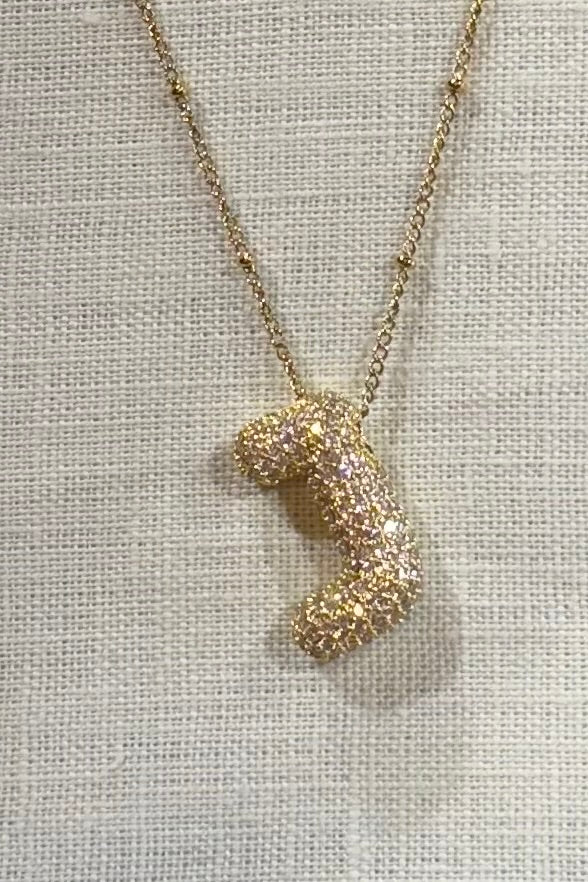 Alex Carol Bubble Letter Necklace