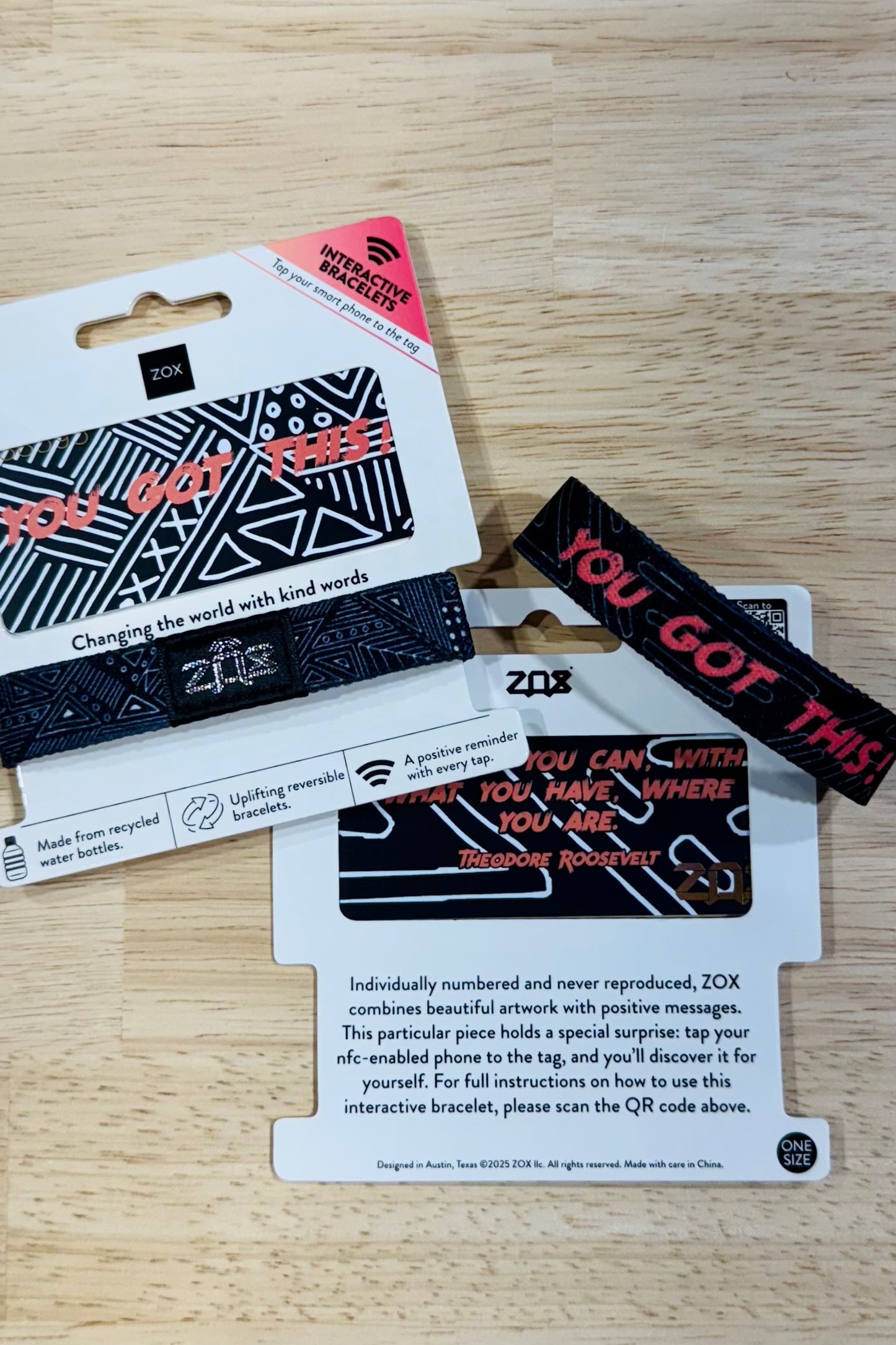 Zox Interactive Affirmation Bracelets