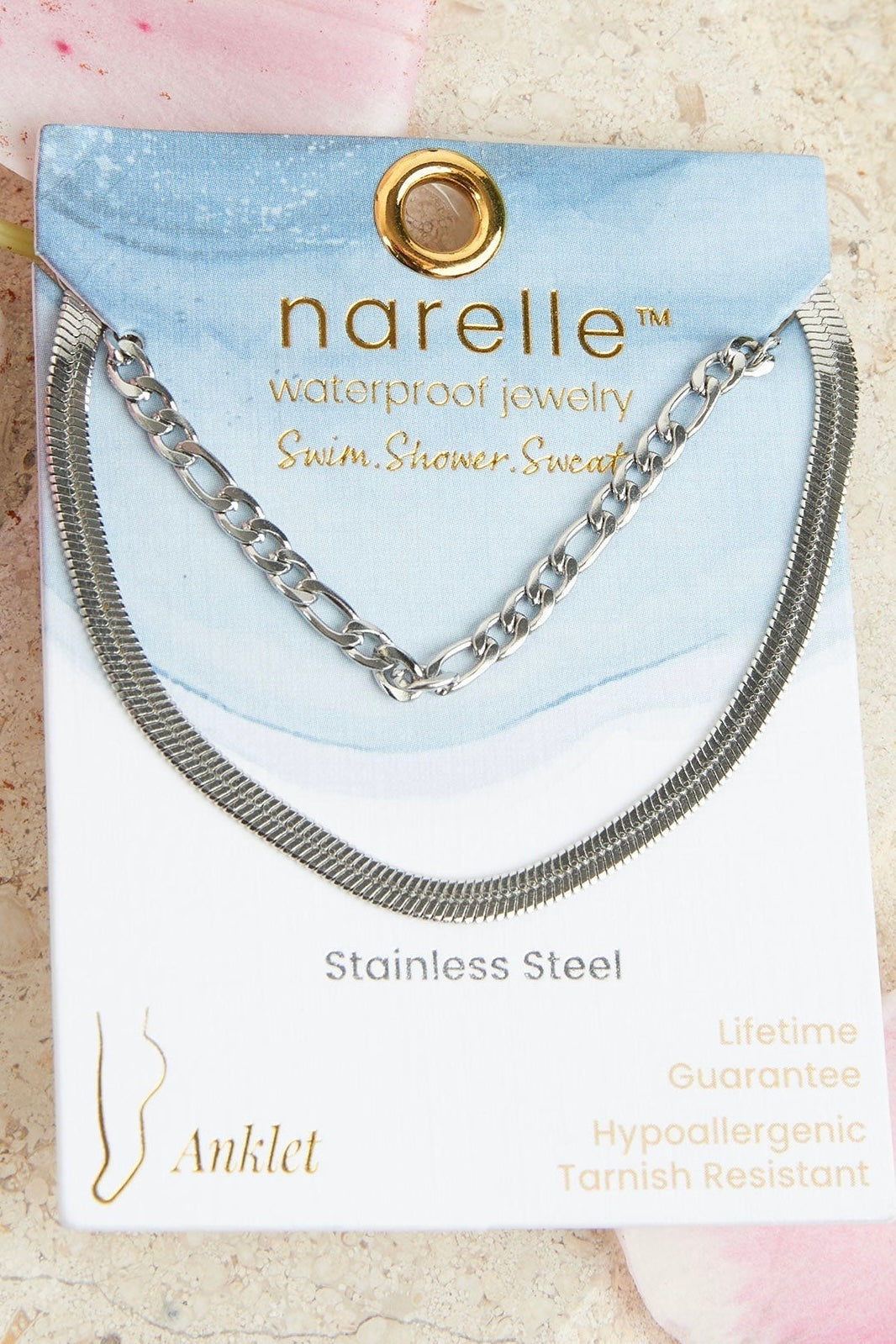 Narelle Waterproof Jewelry- Anklet Collection