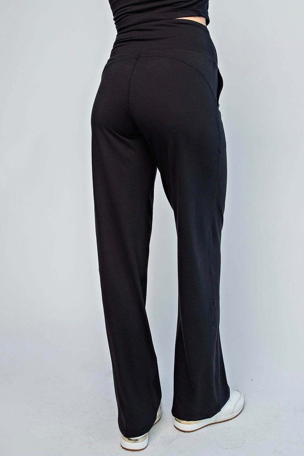 Rae Mode Black Butter Soft Straight Leg Yoga Pants